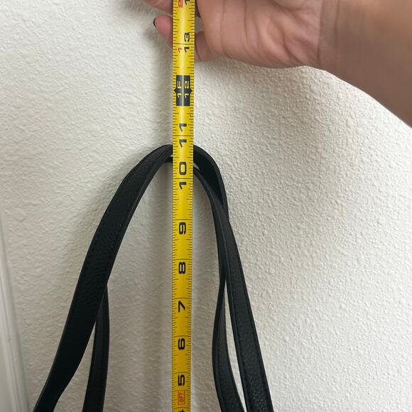 Black & leopard print inside Faux Leather Carry-all slouchy bag + two small bags - Picture 6 of 10